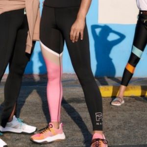 PE nation black and pink leggings size small